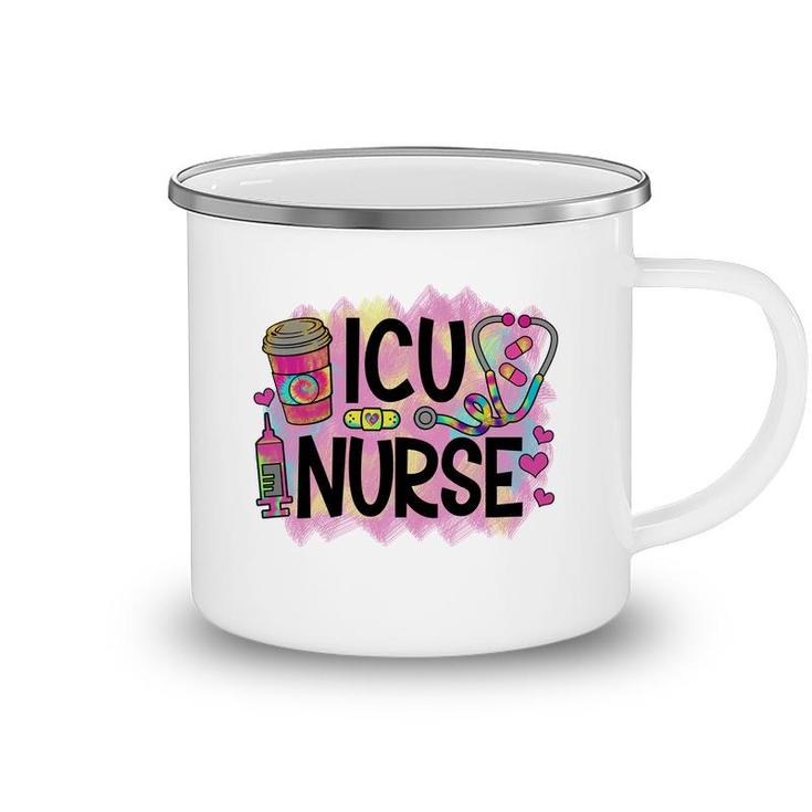 Icu Nurse Nurses Day Colorful 2022  Camping Mug