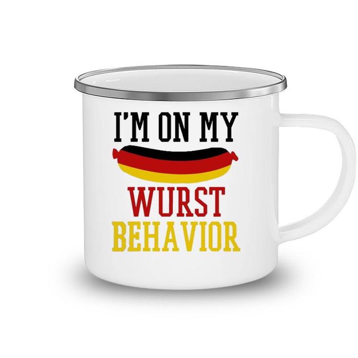 Im On My Wurst Behavior - Funny German Souvenir Oktoberfest Camping Mug