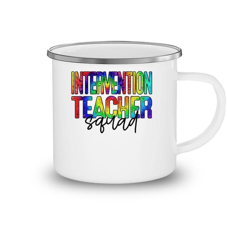 Intervention Teacher Squad Back To School For Teacher Crew Camping Mug