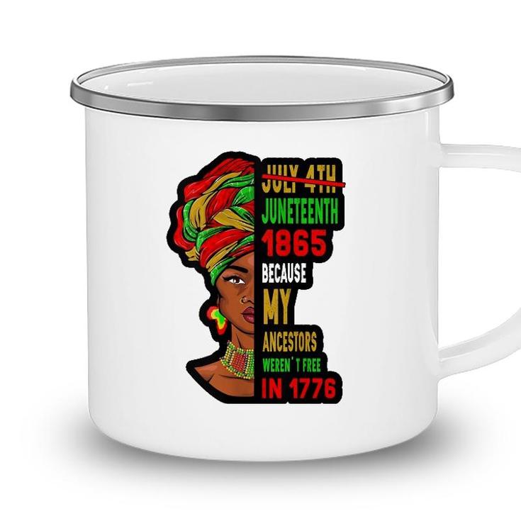 July 4Th Juneteenth 1865 Present For African American Camping Mug