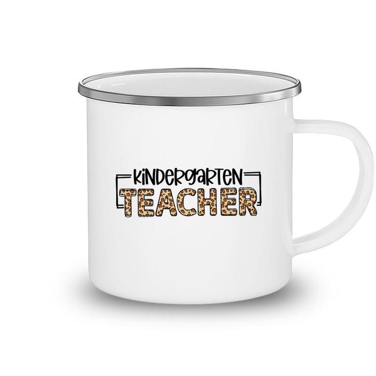 Kindergarten Teacher Is Very Friendly And Approachable With Children Camping Mug