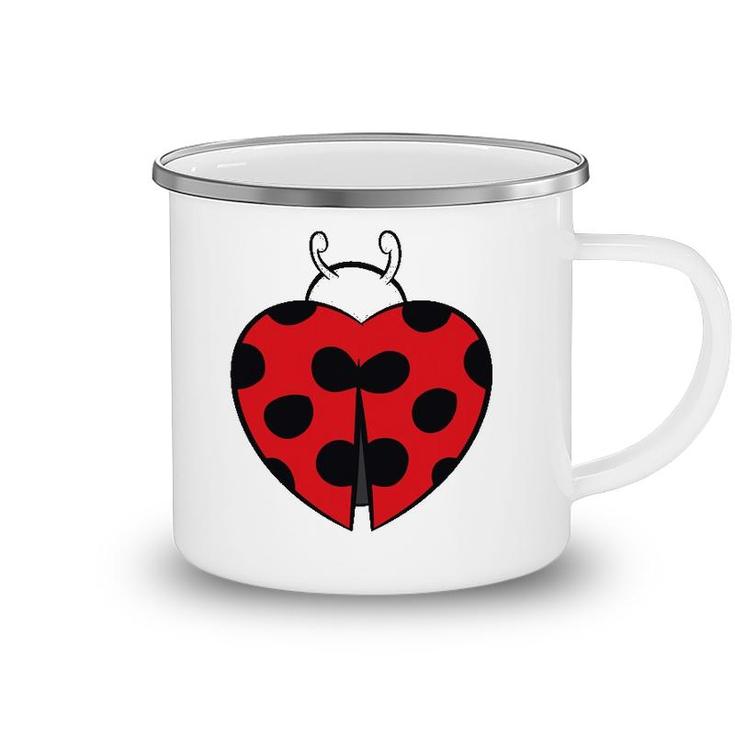 Ladybug Heart Love Ladybugs Gift Camping Mug