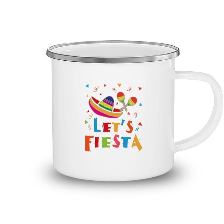 Lets Fiesta Colorful Great Decoration Gift For Human Camping Mug