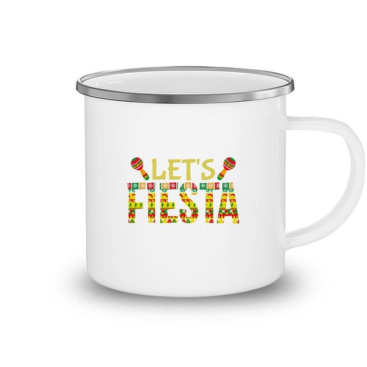 Lets Fiesta Cute Decoration Gift For Human Camping Mug