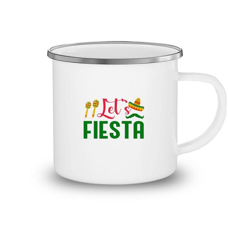 Lets Fiesta Red Green Decoration Gift For Human Camping Mug