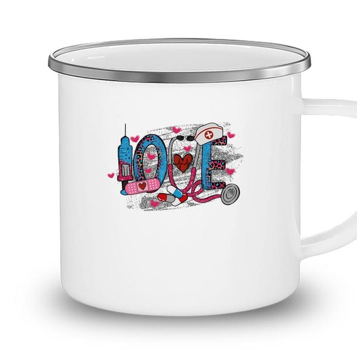 Love Nurse Great Impression Gift For Human New 2022 Camping Mug