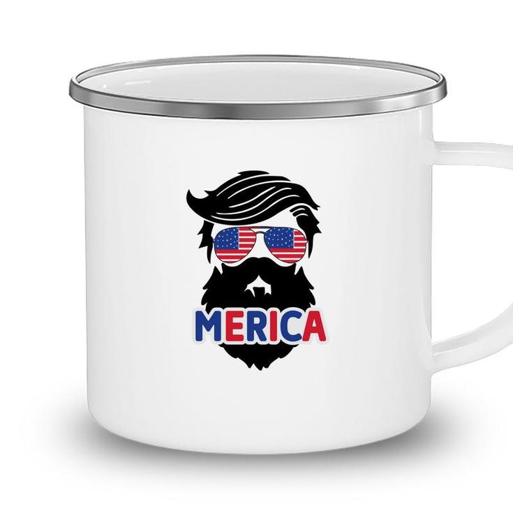 Merica July Independence Day Black Man Great 2022 Camping Mug