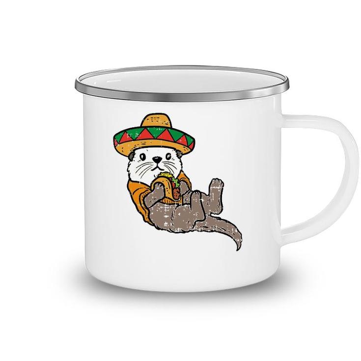 Mexican Otter Sombrero Taco Cinco De Mayo Fiesta Animal Camping Mug