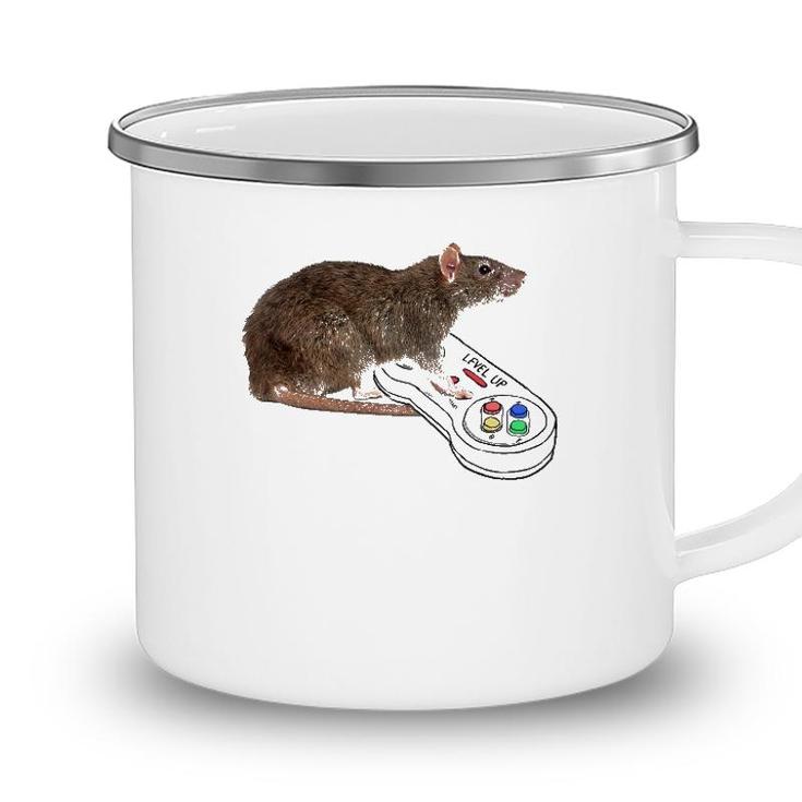 Mouse Rat Tee Gamer Playing Video Game Lover Mouse Pet Rat Camping Mug