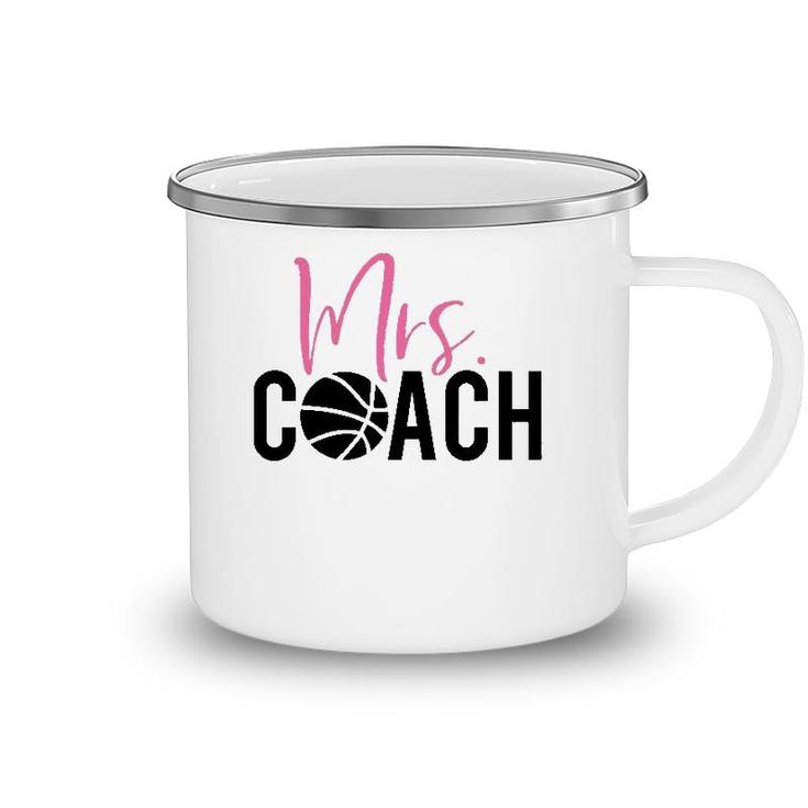 Mrs Basketball Coach For Basketball Coach Wife Camping Mug