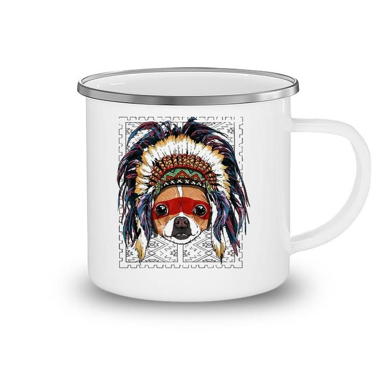 Native Indian Chihuahua Native American Indian Dog Lovers Camping Mug