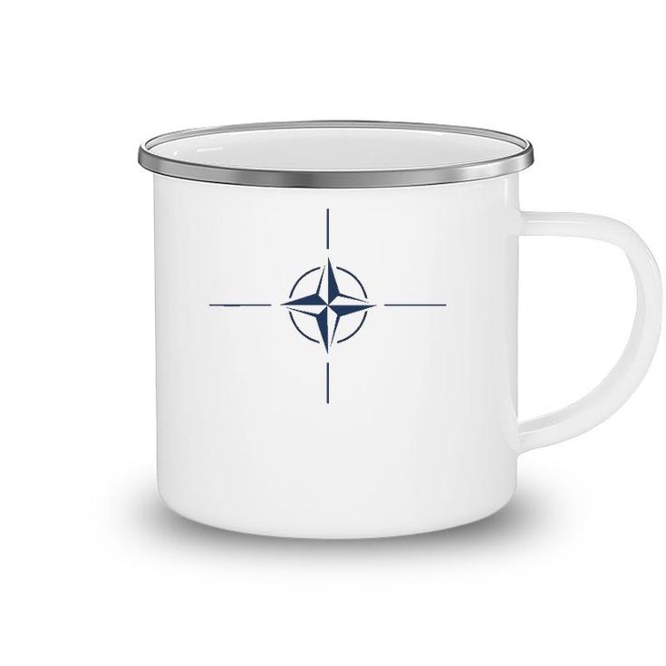 Nato Insignia Allied Forces Wind Rose Camping Mug