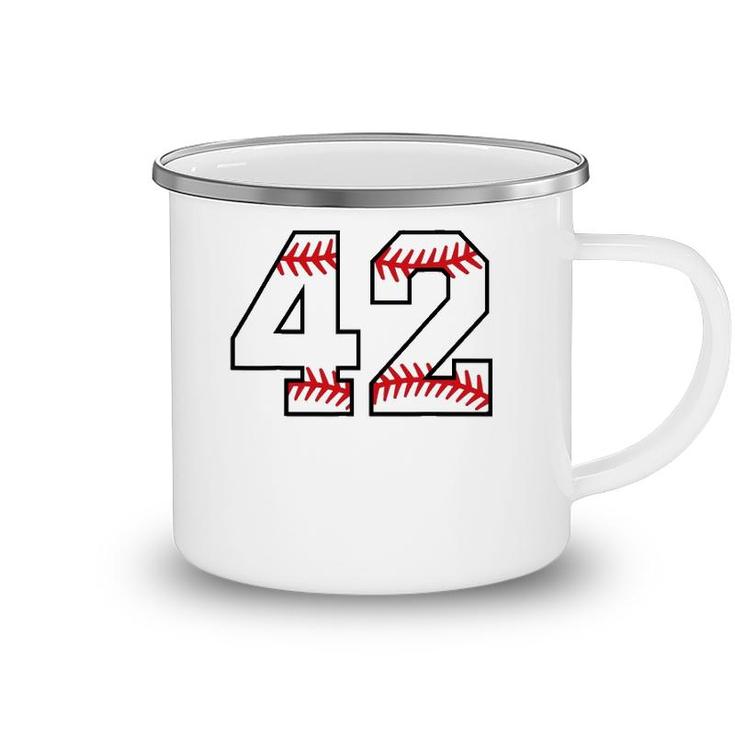 Number 42 Forty Two Baseball Lucky Favorite Jersey Number Camping Mug