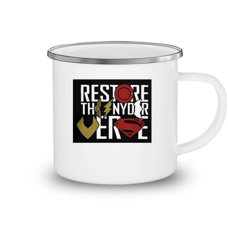 Official Restore The Snyderverse Superhero Camping Mug