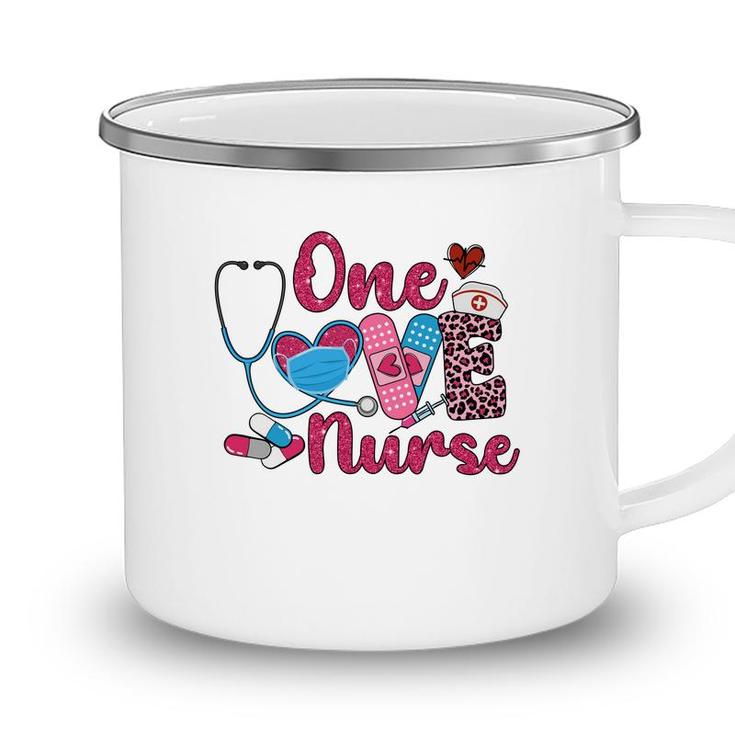 One Love Nurse Job Cute Colors New 2022 Gift Camping Mug