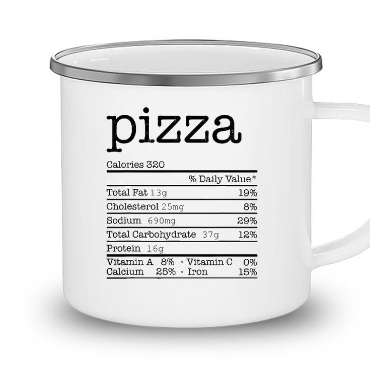 Pizza Nutrition Facts Funny For Thanksgiving Christmas Food Camping Mug