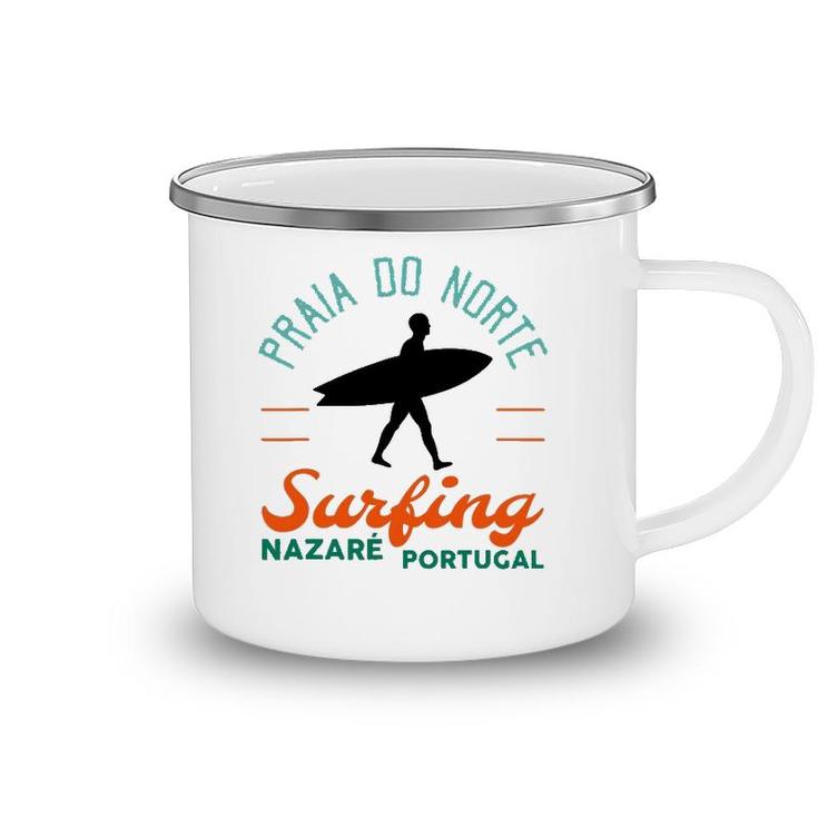 Praia Do Norte Surf Portugal Nazare Surfers Gift Camping Mug