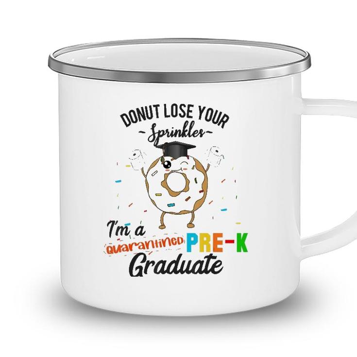Pre-K Graduation Quarantine Graduate Funny Donut Preschool Camping Mug