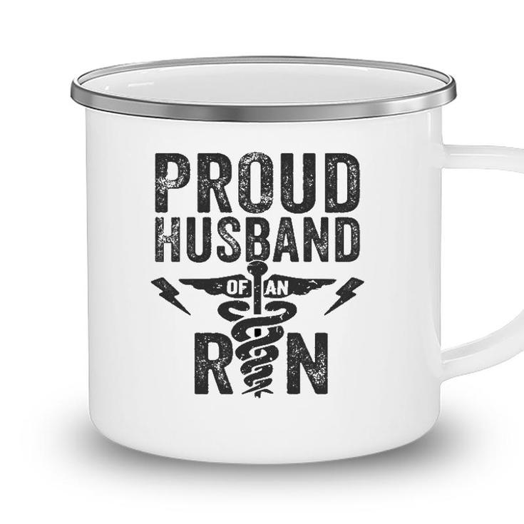 Proud Husband Of An Rn Nurse Frontline Healthcare Hero  Camping Mug