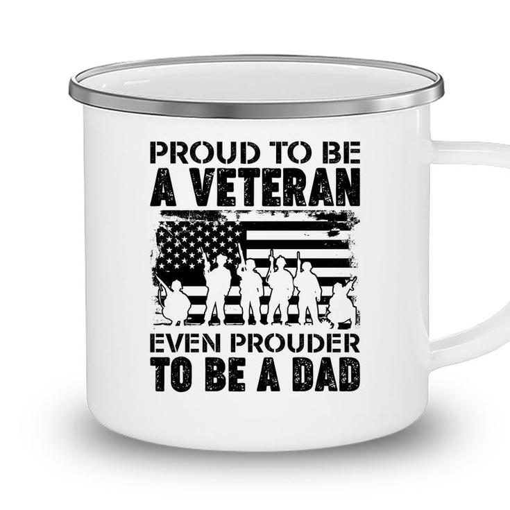 Proud To Be A Veteran Even Prouder To Be A American Veteran Camping Mug