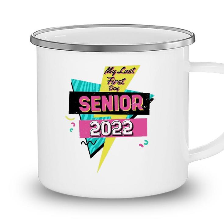 Retro My Last First Day Senior 2022 Back To School Camping Mug