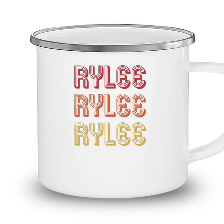 Rylee Gift Name Personalized Retro Vintage 80S 90S Birthday Camping Mug