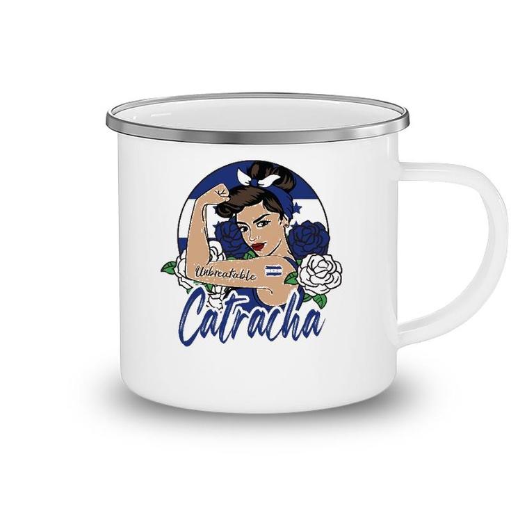 Soy Catracha Honduras Girl Honduran Mujer Hondureña Flag Camping Mug
