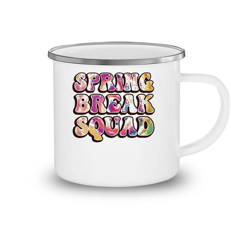 Spring Break Squad Beach Colorful Tie Dye Spring Break 2022 Gift Camping Mug