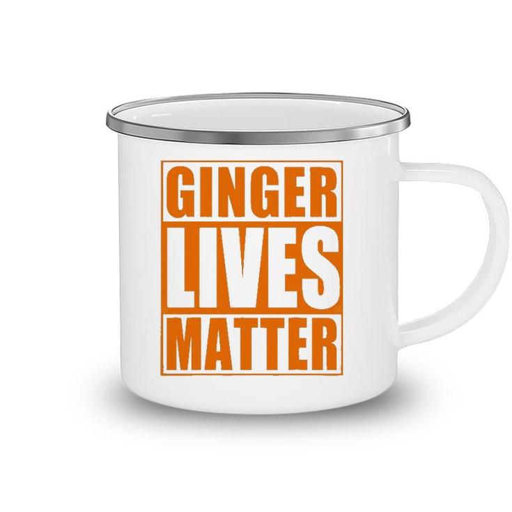 St Patricks Day Ginger Lives Matter Irish Redhead Camping Mug