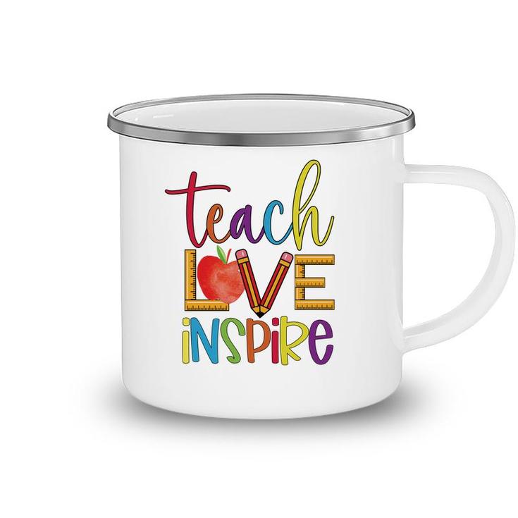 Students Are Inspired By The Teachers Teaching And Love Camping Mug
