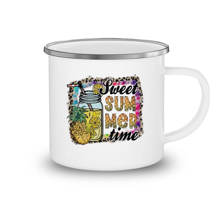 Sweet Summer Time For You Retro Summer Beach Camping Mug
