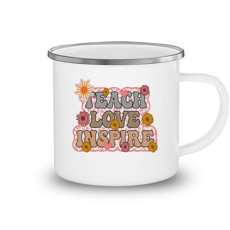 Teach Love Inspire Sunflower Custom Camping Mug