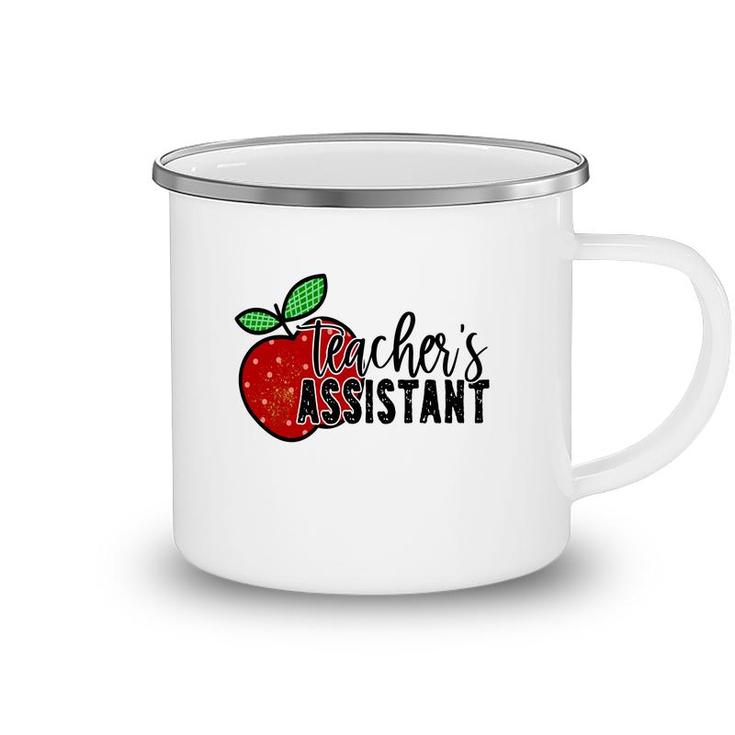 Teachers Assistant Apple Design For Teacher Camping Mug