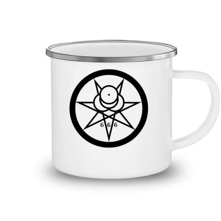 Thelema Mark Of The Beast Crowley 666 Occult Esoteric Magick Camping Mug
