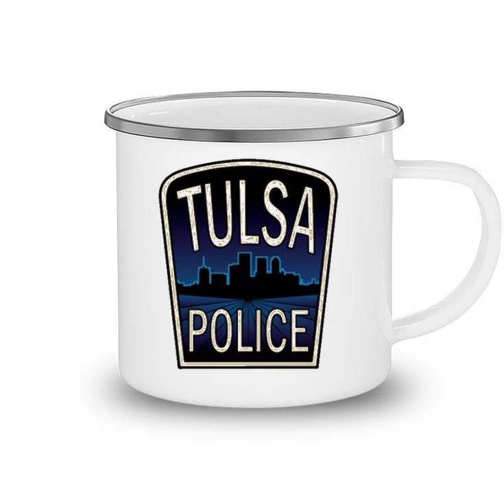 Tulsa Police Department Skyline Gift Camping Mug