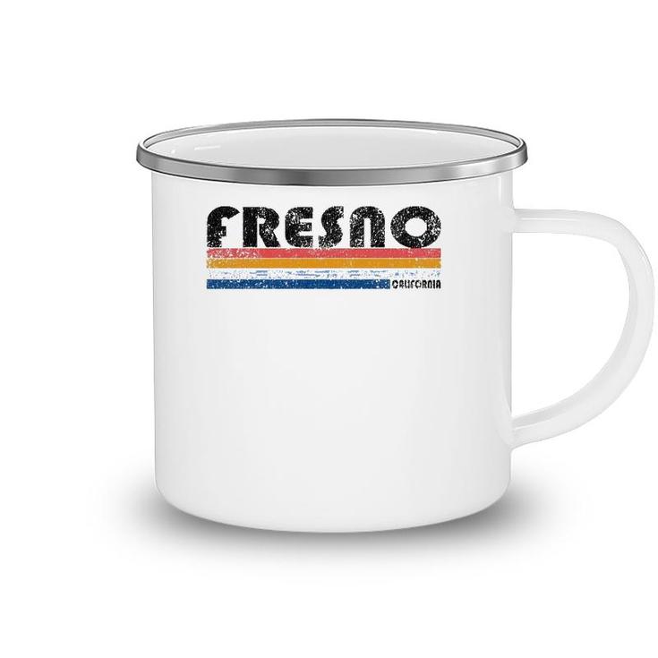 Vintage 1980S Style Fresno California Camping Mug