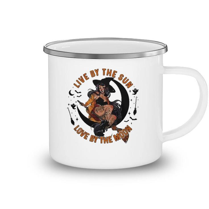 Witch Halloween Live By The Sun Love By The Moon Camping Mug