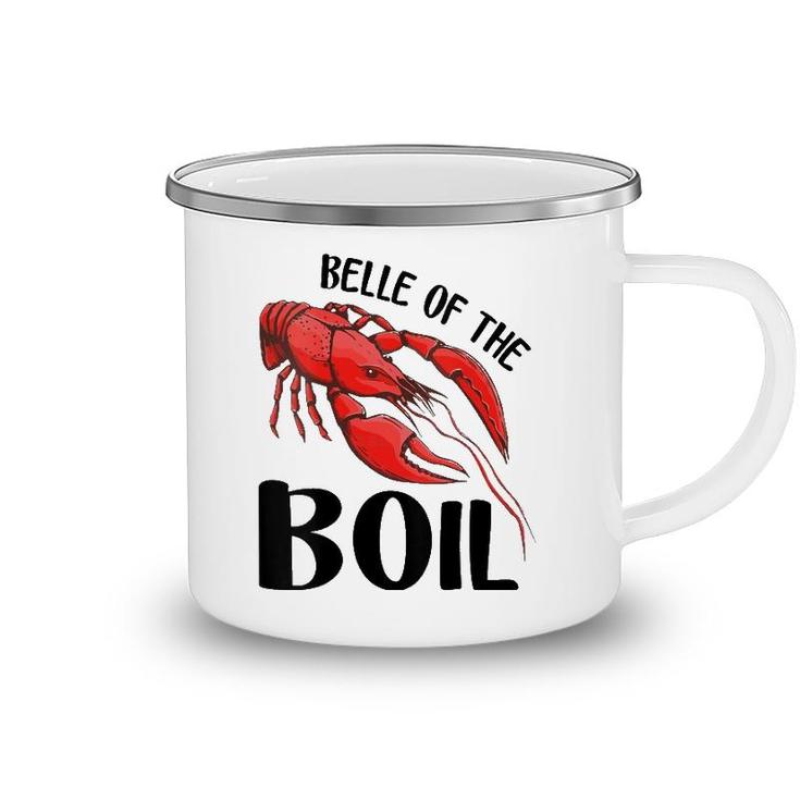 Womens Belle Of The Boil Funny Crawfish Crayfish Eating Cajun V-Neck Camping Mug