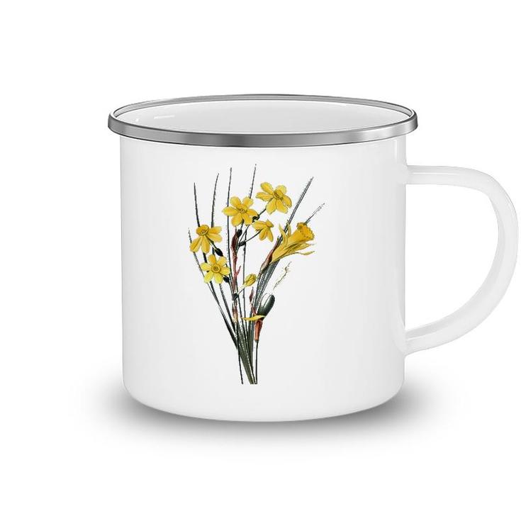 Womens Daffodils Flower Floral Spring Narcissi Flower Happy Easter Camping Mug