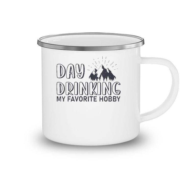 Womens Day Drinking My Favorite Hobby Apparel For Life V-Neck Camping Mug