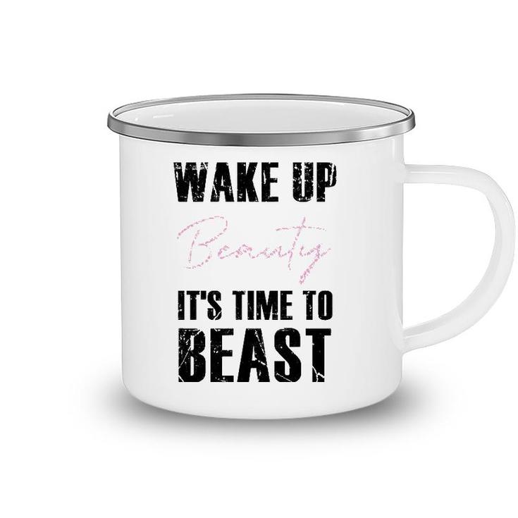 Womens Funny Muscle Training Sarcastic Gym Workout Quote Design  Camping Mug