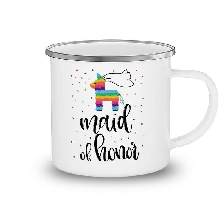 Womens Maid Of Honor Pinata Bachelorette Party Final Fiesta Group Camping Mug