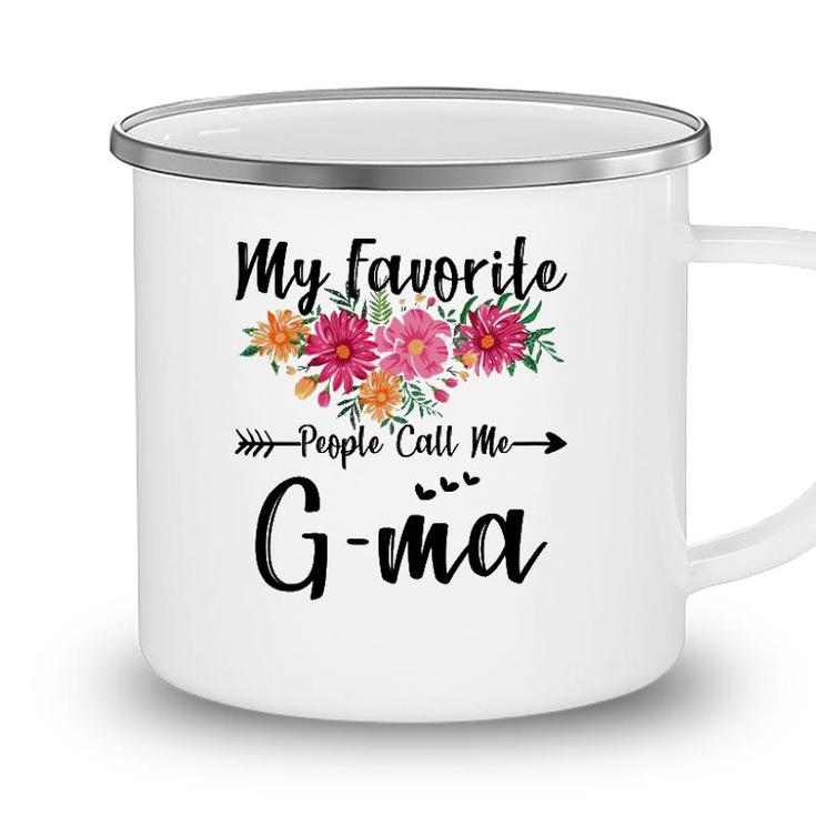 Womens My Favorite People Call Me G-Ma Mothers Day Camping Mug