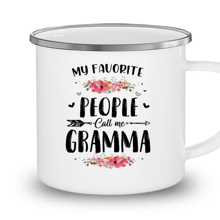 Womens My Favorite People Call Me Gramma Tee Mothers Day Gift Camping Mug