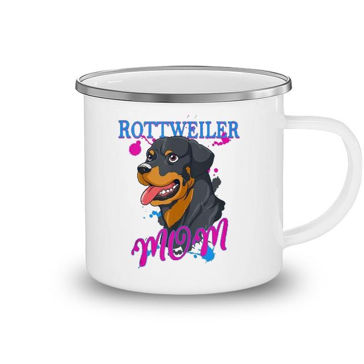 Womens Rottweiler Mom Gift Rottie Camping Mug