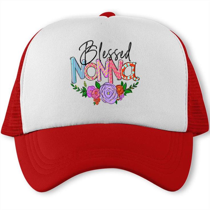 Blessed Nonna Flower Grandma From Daughter With Love New Trucker Cap