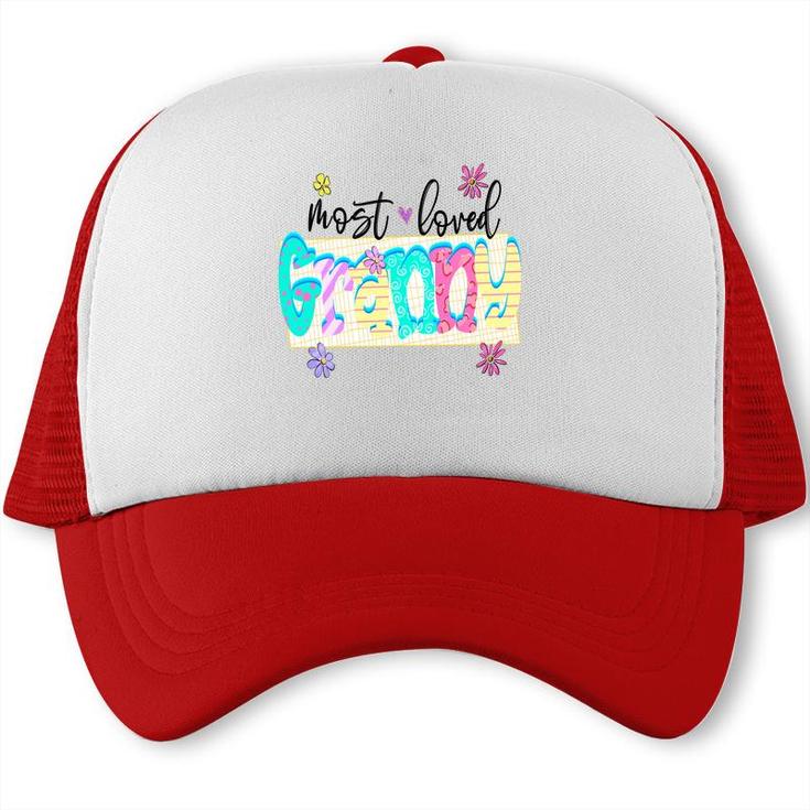 Most Loved Granny In The World From Daughter With Love Grandma New Trucker Cap