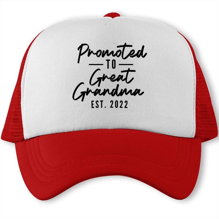 Promoted To Grandma 2022 Mothers Day New Trucker Cap