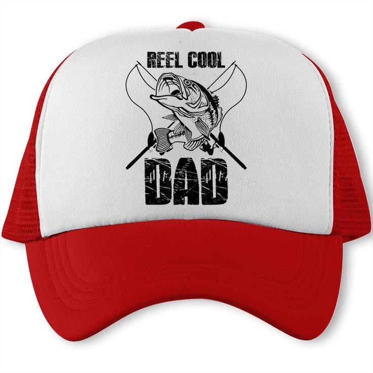 Reel Cool Papa Fishing Dad Gifts Fathers Day Fisherman Fish  Trucker Cap