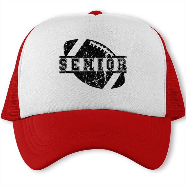 Vintage Senior Football Player Design Varsity Team Squad  Trucker Cap